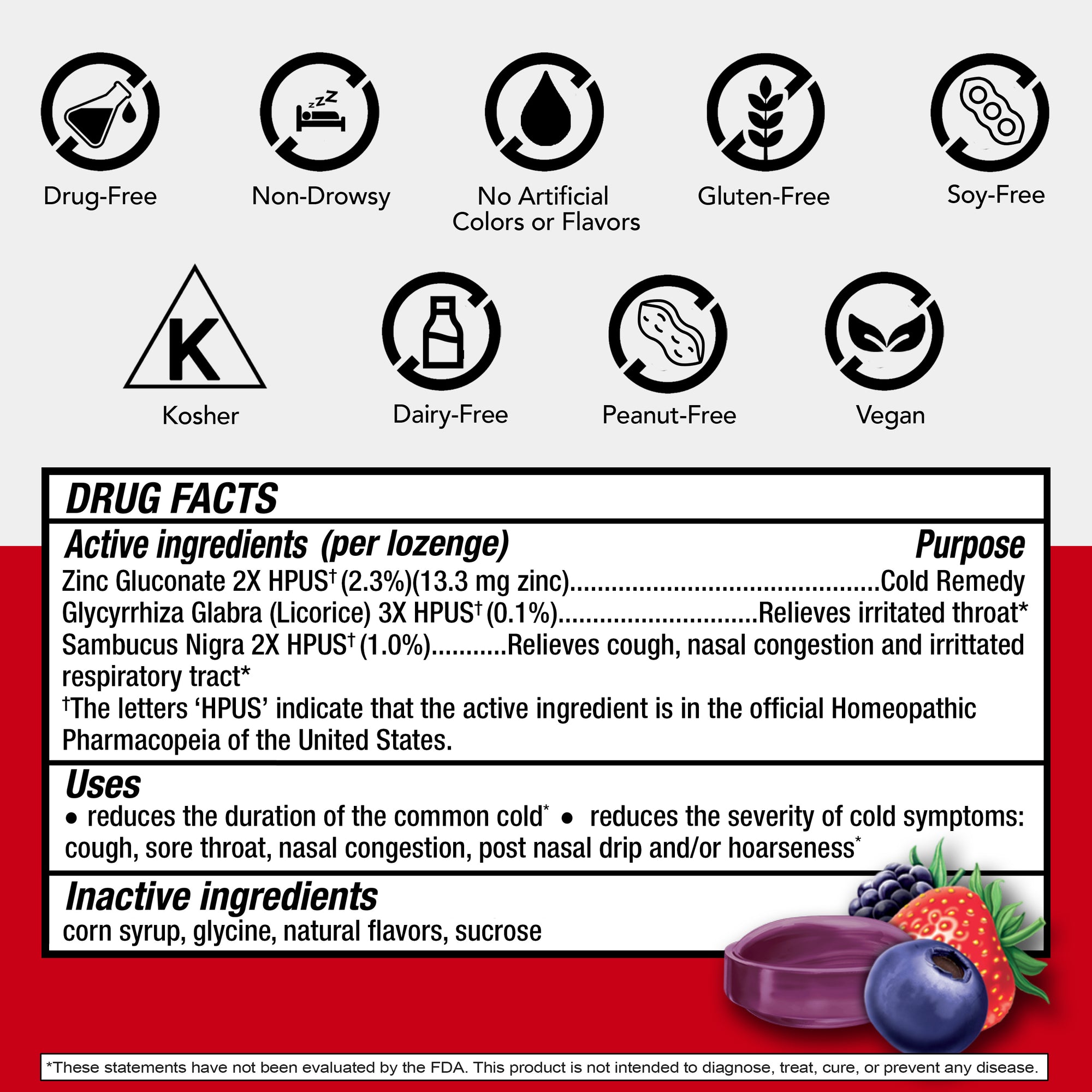 Plus Cold & Flu Symptom Relief Lozenges